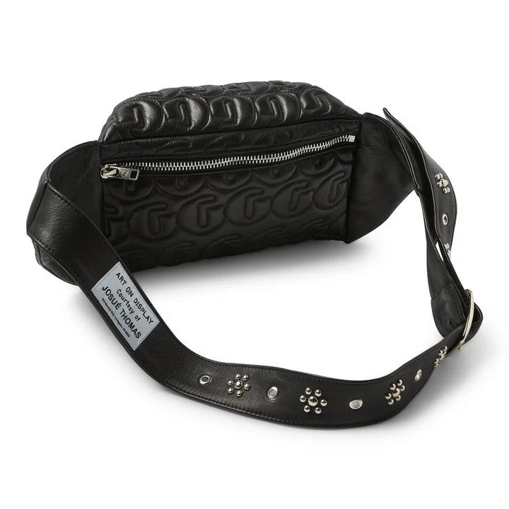 STUDDED LEATHER TRAVEL SACK