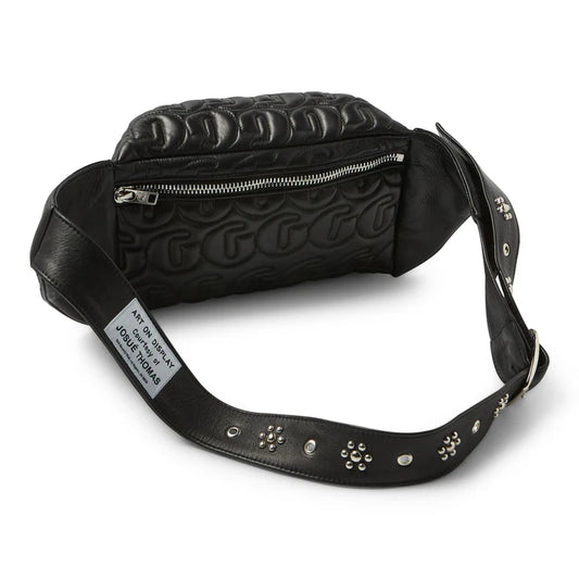 STUDDED LEATHER TRAVEL SACK